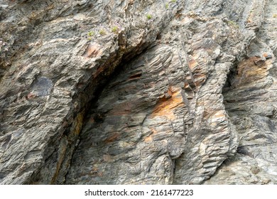Natural rock face stone texture closeup