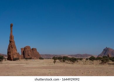 Natural Rock Formations, Sandstone Pilar, Chad, Africa