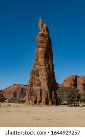 Natural Rock Formations, Sandstone Pilar, Chad, Africa