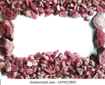 Natural Rough Ruby  Gemstone  Background