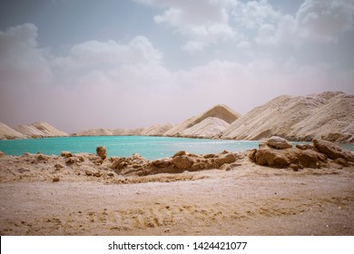 Natural Salt Lake In Siwa Oasis