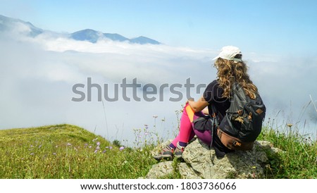Natural scenery of beautiful mountains near Blacksea Coast, Rize, Turkey.