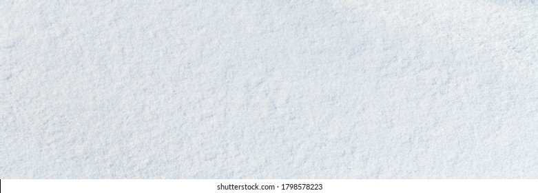 Natural Snow Texture. Smooth Surface Of Clean Fresh Snow. Snowy Ground. Winter Background With Snow Patterns. Perfect For Christmas And New Year Design. Closeup Top View.