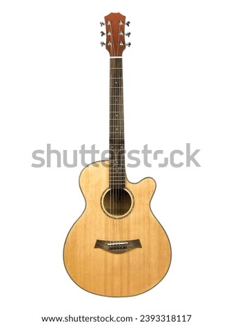 Natural Solid Top Full Accoustic Guitar