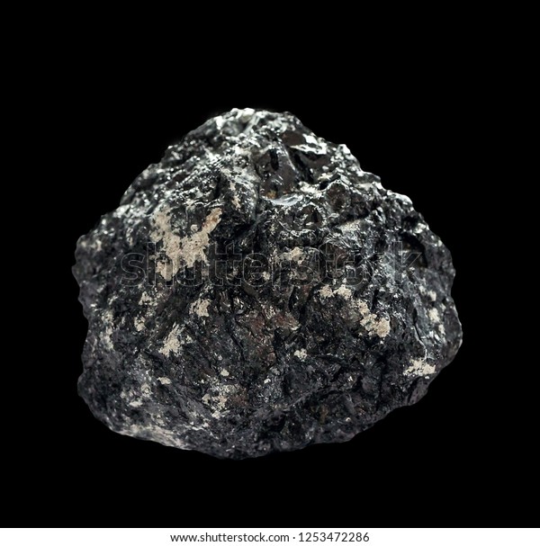 Natural Specimen Anthracite Coal Metamorphic Rock Stock Photo (Edit Now ...