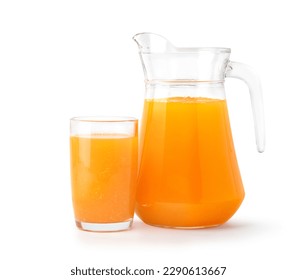 Natural squeezed orange juice isolated on white background. Clipping path. - Powered by Shutterstock