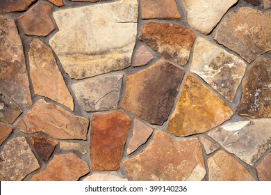 Natural stone wall materials in classic building patterns and methods for sample texture and background