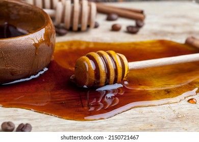 Natural Sweet Honey Spreads On Board Stock Photo 2150721467 | Shutterstock