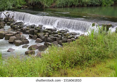 The Natural View Beside Xindian River At New Taipei City , Taiwan