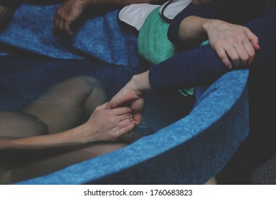 Natural water birth in Hospital - Shutterstock ID 1760683823