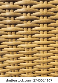 Natural Wicker Weave Texture Pattern