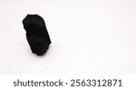 Natural wood charcoal Isolated on white, traditional charcoal or hard wood charcoal, isolated on white background.