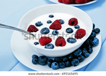 Similar – Yoghurt with fresh fruits