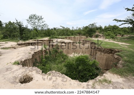 It's a naturally collapsing ground.