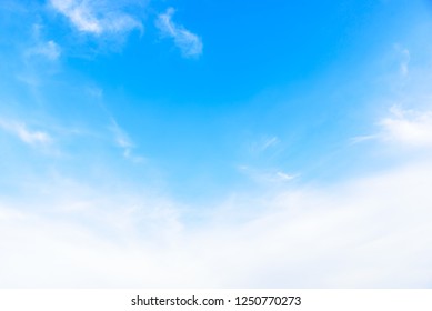 The nature of blue sky with cloud in the morning.