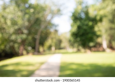 Nature city park garden blur bokeh background. Green nature for city life or save the earth concept.