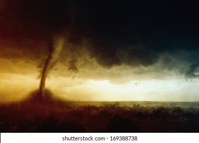 Nature Force Background Dark Stormy Sky Stock Photo 169388738 ...