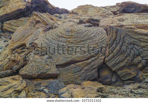 Nature geometry.\
Natural pattern. Natural abstraction. Dry lava field near volcano\
Erta Ale. Badland desert area. Ethiopia, Afar Depression (Afar\
Triangle or Danakil\
Depression)