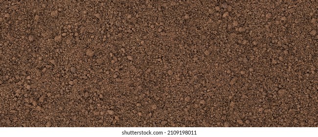 nature ground background, texture of fertile land. soil surface top view - Shutterstock ID 2109198011