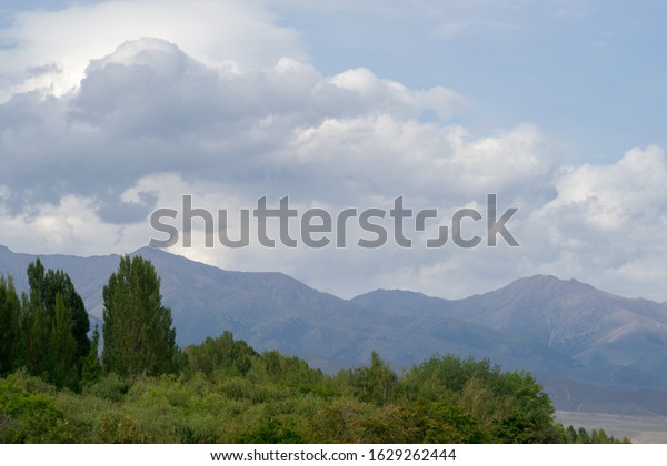 Nature Kyrgyzstan Issykkul Karakol Grigorievskoe Gorge Stock-foto (rediger 1629262444