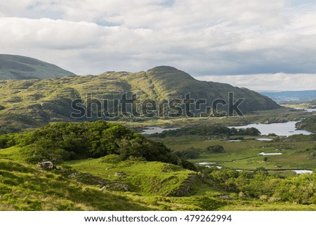 Similar – Image, Stock Photo Ireland, the green island. Beach of Bray in the early morning