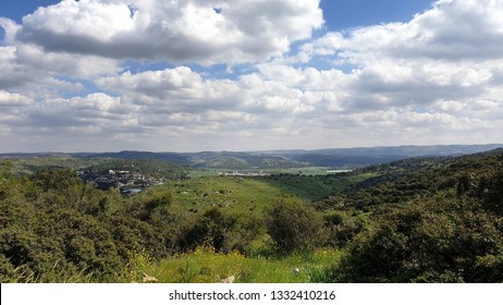 Nature Landscape Of Sokho Hill In Elah Valley, Israel