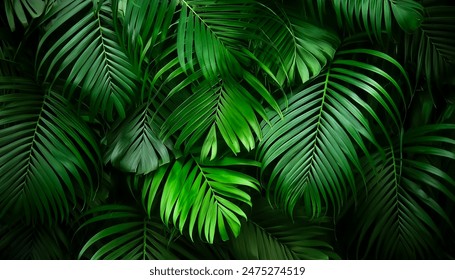 Nature leaves, green tropical forest, backgound concept - Powered by Shutterstock