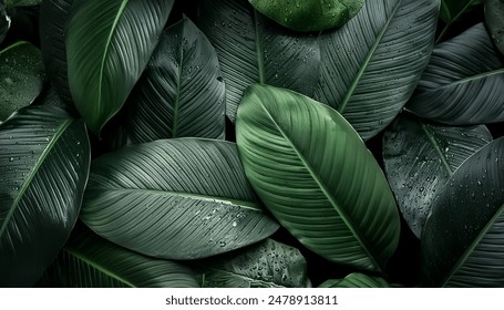 Nature leaves, green tropical forest, backgound concept - Powered by Shutterstock