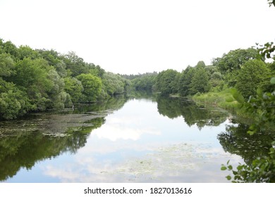 Nature near a small river in Europe - Shutterstock ID 1827013616