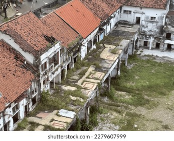Nature Slowly Takes Over of Unoccupied, Damaged and Abandoned Houses in Surabaya City, Indonesia - Shutterstock ID 2279607999