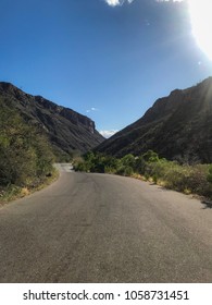 Nature Walks, Bike And Tram Rides On A Paved Road At Sabino Canyon In Tucson, Arizona