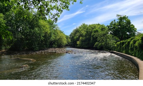 Nature, Walkway, River, Walk, Illinois, 