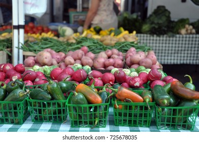 Nature's Fall Bounty At A Farmers Market In South Carolina