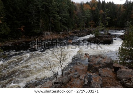 nature's powerful symphony echoing through the forest rocks in the Parc Des Chutes Dorwin - Rawdon