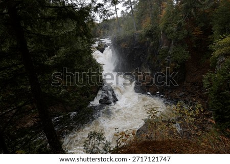 Nature's roar echoing through the pine valley at Parc Des Chutes Dorwin - Rawdon