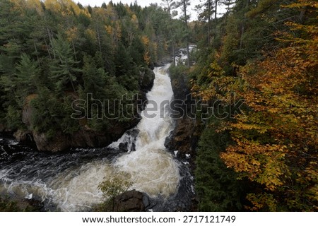 Nature's roar echoing through the pine valley at Parc Des Chutes Dorwin - Rawdon
