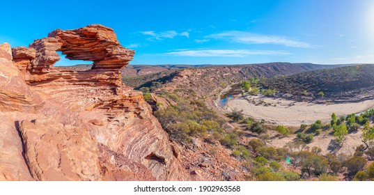 Nature's Window At Kalbarri National Park In Australia
