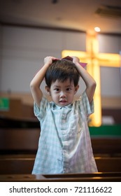 A Naughty Boy Play In Church