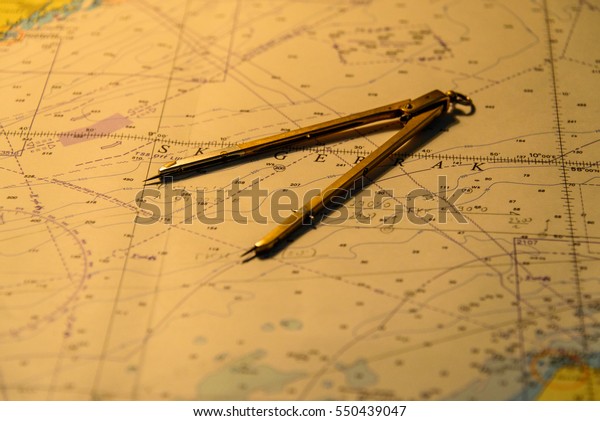 Nautical Chart Divider Stock Photo 550439047 | Shutterstock