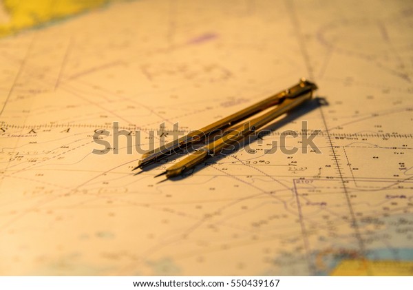 Nautical Chart Divider Stock Photo 550439167 | Shutterstock