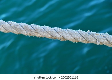 Nautical rope for the boat sea background