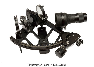 Nautical Sextant Isolated On White