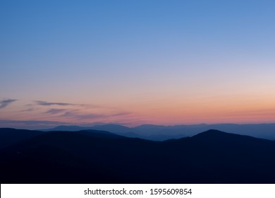 Nautical Twilight in the mountains of Shenandoah 