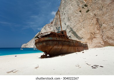 Navagio Beach In Zakynthos