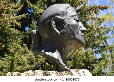 Navajo Code Talker Memorial At Northern Arizona University In Flagstaff Arizona 5/25/19