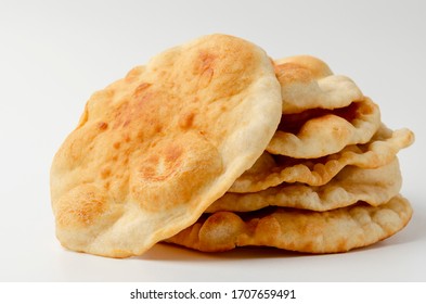 Navajo fried bread isolated on white background