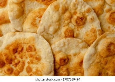 Navajo Fried Bread Isolated On White Background