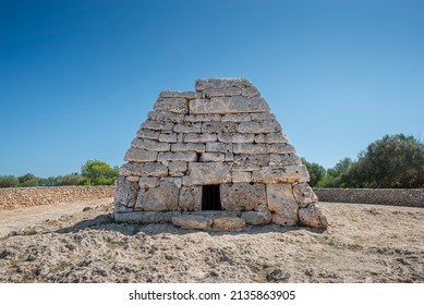 Naveta Des Tudons, The Most Remarkable Megalithic Chamber Tomb In Menorca, Balearic Islands, Spain