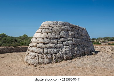 Naveta Des Tudons, The Most Remarkable Megalithic Chamber Tomb In Menorca, Balearic Islands, Spain