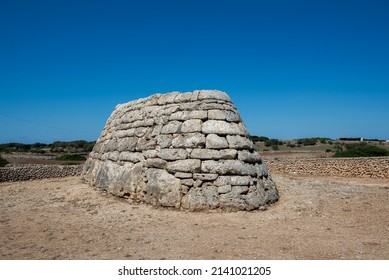 Naveta Des Tudons, The Most Remarkable Megalithic Chamber Tomb In Menorca, Balearic Islands, Spain